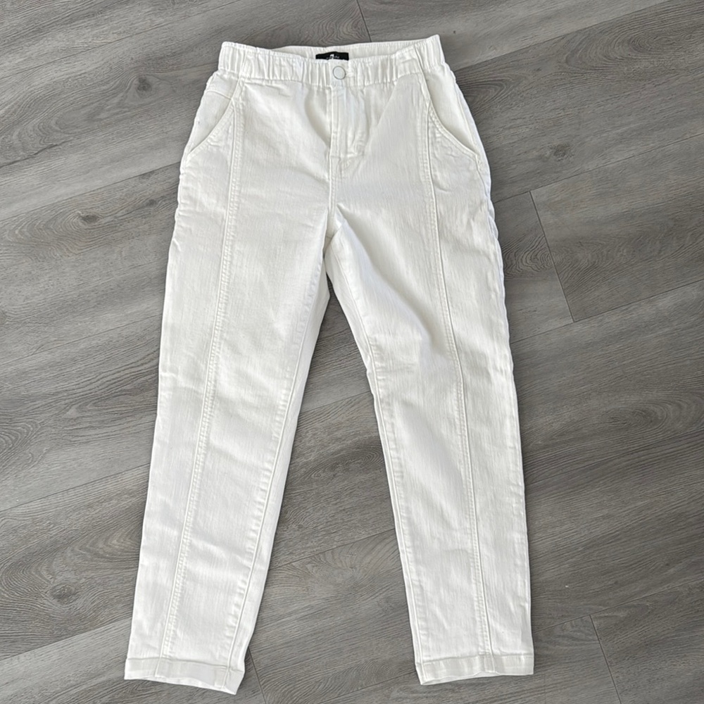 Women’s White Crop Pants